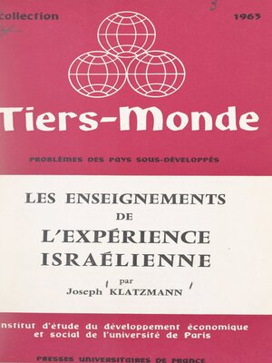 cover image of Les enseignements de l'expérience israélienne